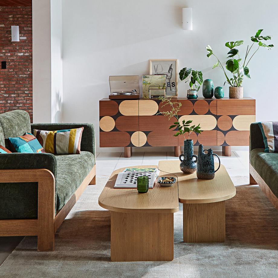 La Redoute Intérieurs 2er-Set Couchtische Docha  