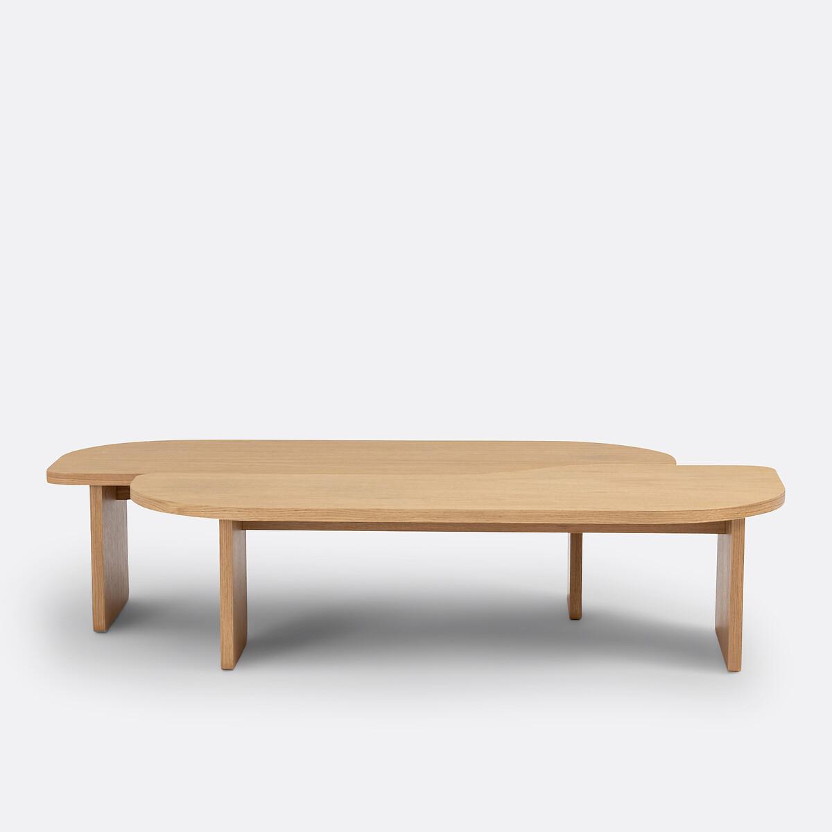 La Redoute Intérieurs Lot de 2 tables basses plaqué chêne  