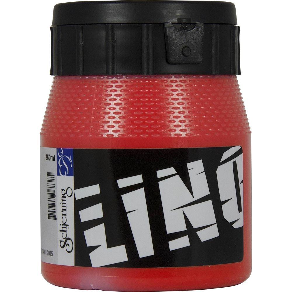 Image of Schjerning Lino Farbe auf Wasserbasis 250 ml 1 Stück(e) Rot Bunt
