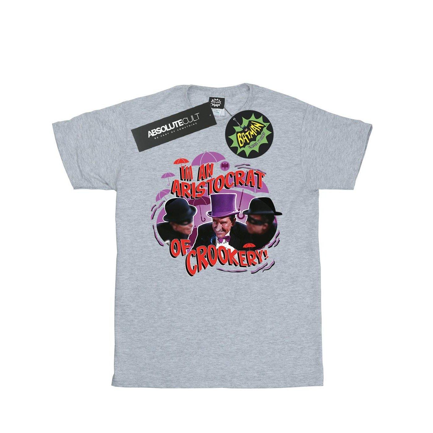 Image of Batman Tv Series The Penguin Aristocrat Tshirt Herren Grau XL