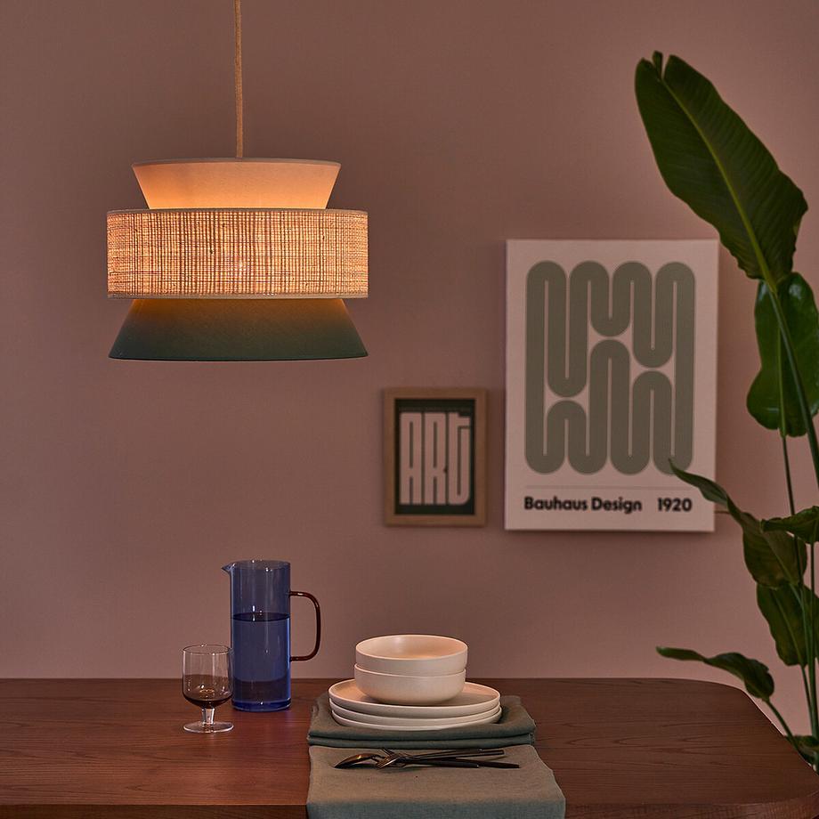 La Redoute Intérieurs Suspension / Abat-jour double Ø40 cm  