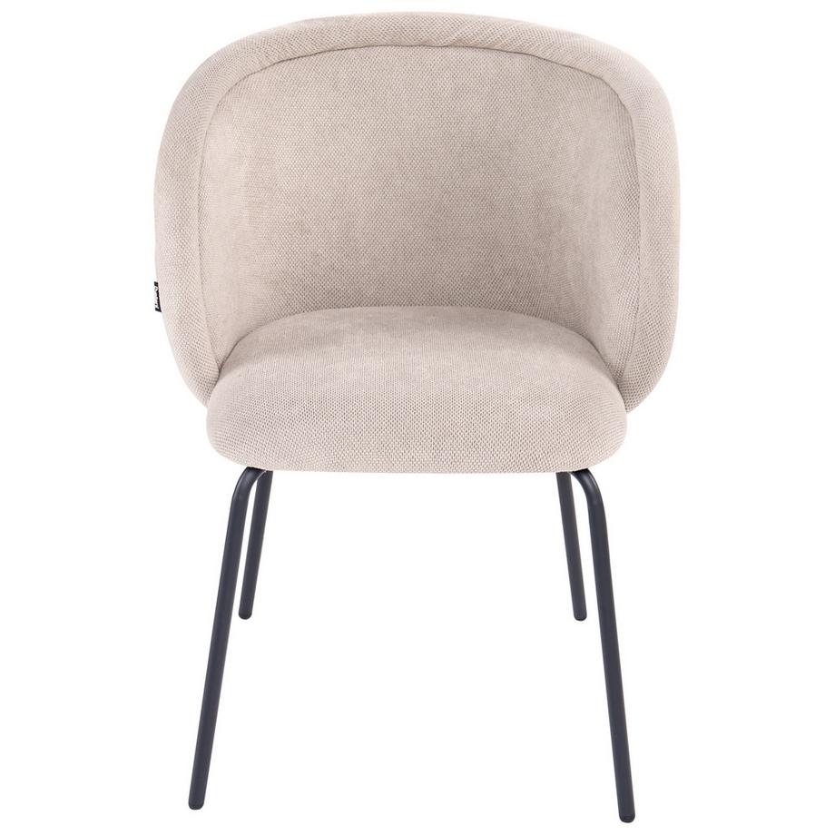 Beliani Lot de 2 chaises de salle à manger en Tissu Traditionnel SARASOTA  