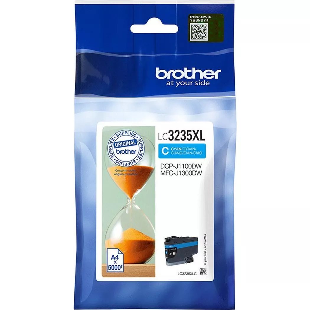 Brother – Tintenpatrone HY cyan LC-3235XLC DCP-J1100DW 5000 Seiten, One Size