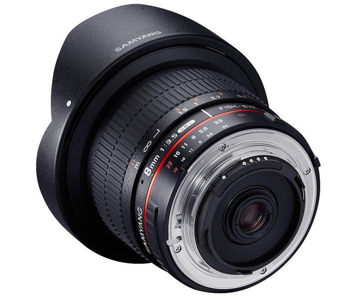 Samyang  Samyang 8mm F/3,5 Fischauge CS II mit Motorhaube (Sony E) 