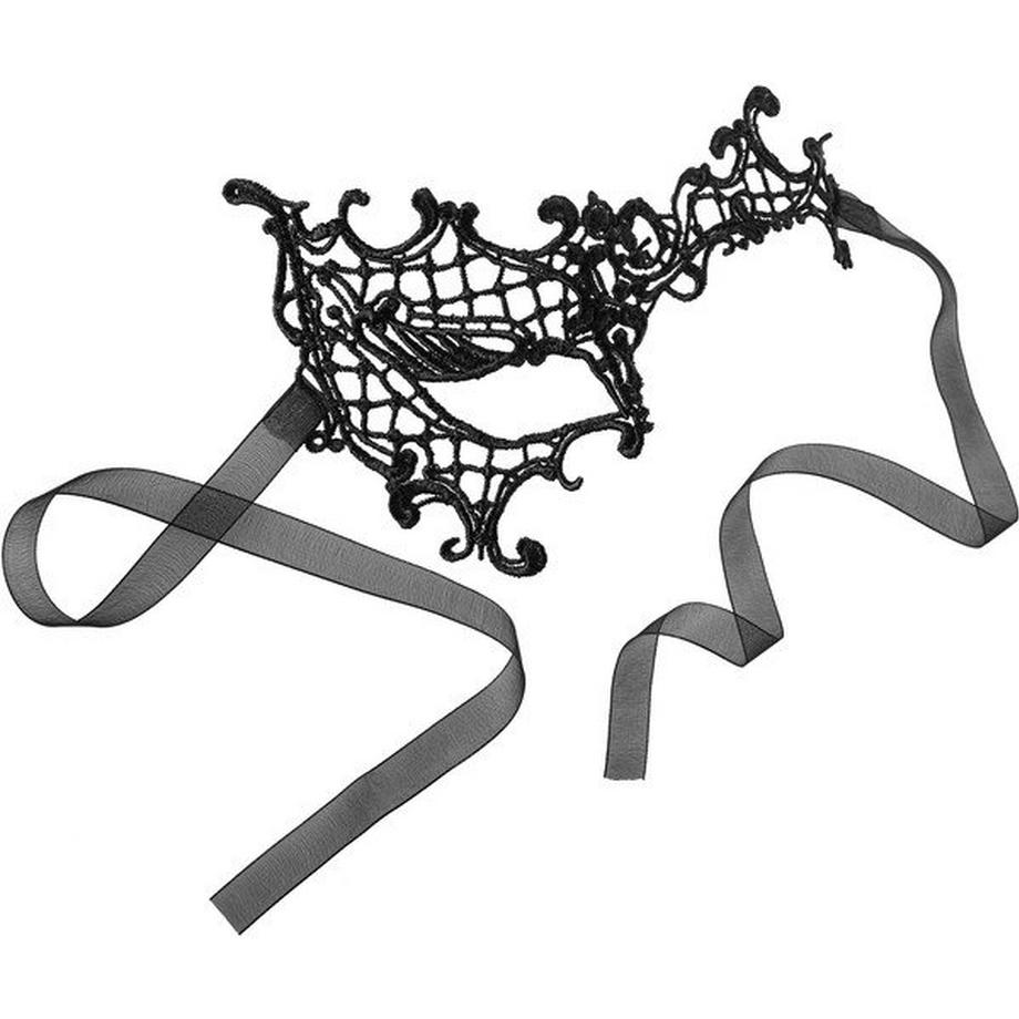 Tectake  Schwarze Spitzenmaske Fantomina 