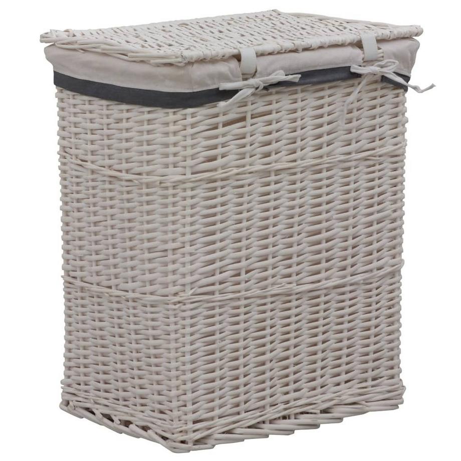 VidaXL Panier à linge osier  