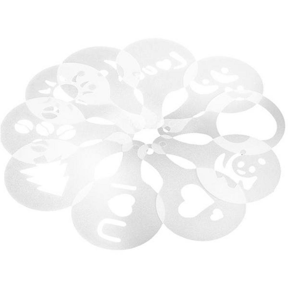 Northio  16x Schablonen für Latte Art 