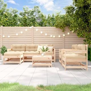 VidaXL Salon de jardin bois  