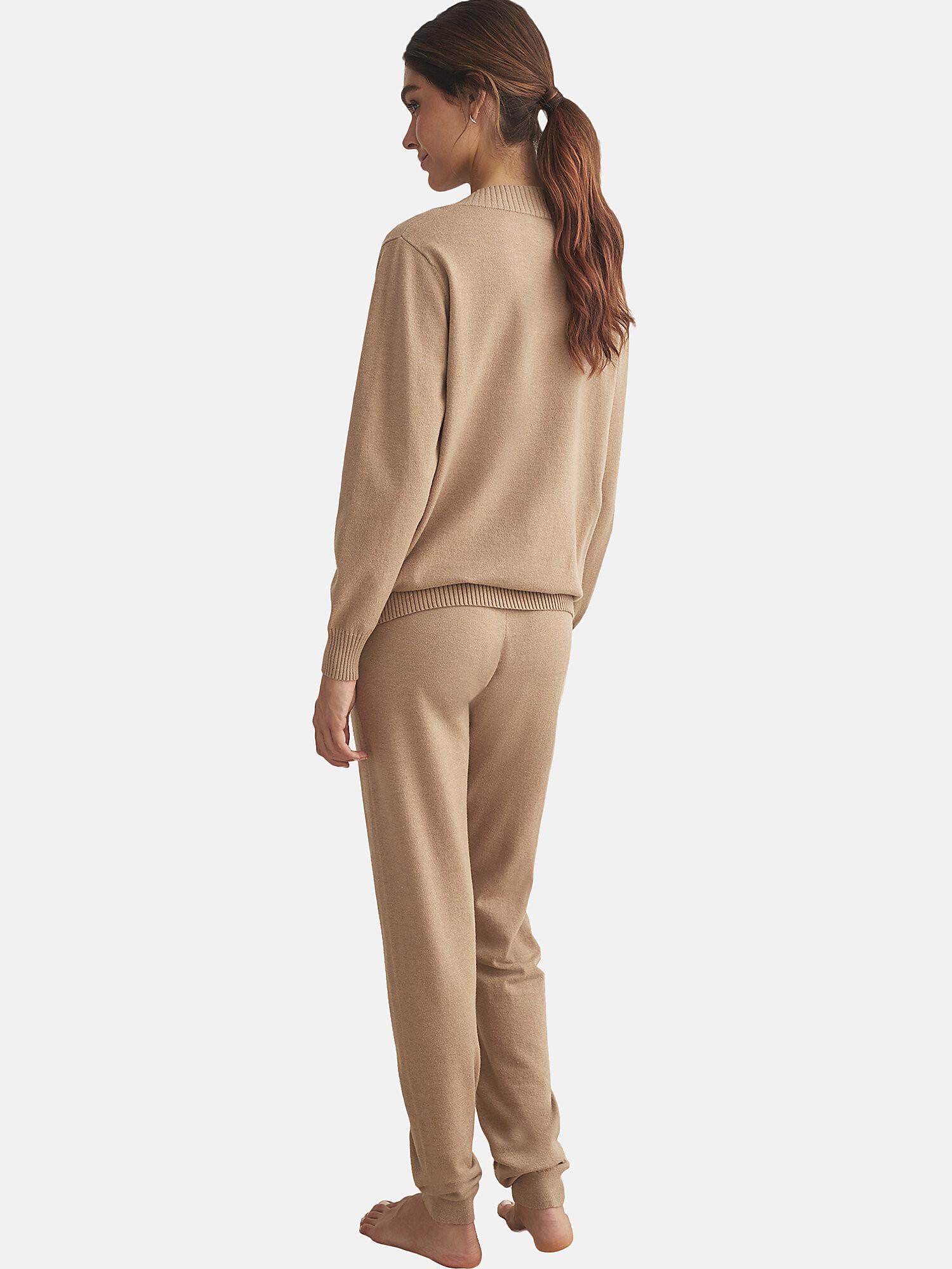 Selmark  Tenue détente et intérieur pyjama pantalon top col V TRICOTP98 