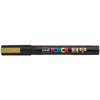 uni-ball UNI-BALL Posca Marker 0,9-1,3mm PC-3M GOLD gold, Rundspitze  