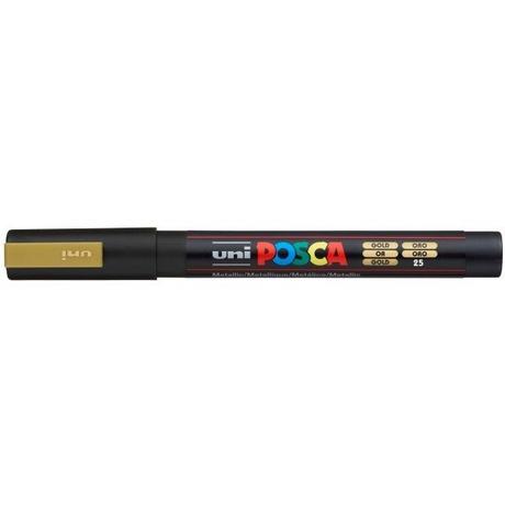 uni-ball UNI-BALL Posca Marker 0,9-1,3mm PC-3M GOLD gold, Rundspitze  