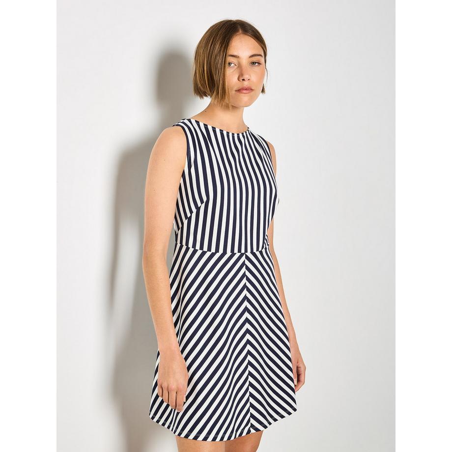 APRICOT Mini Abito in Jersey Lavorato a Maglia a Righe  
