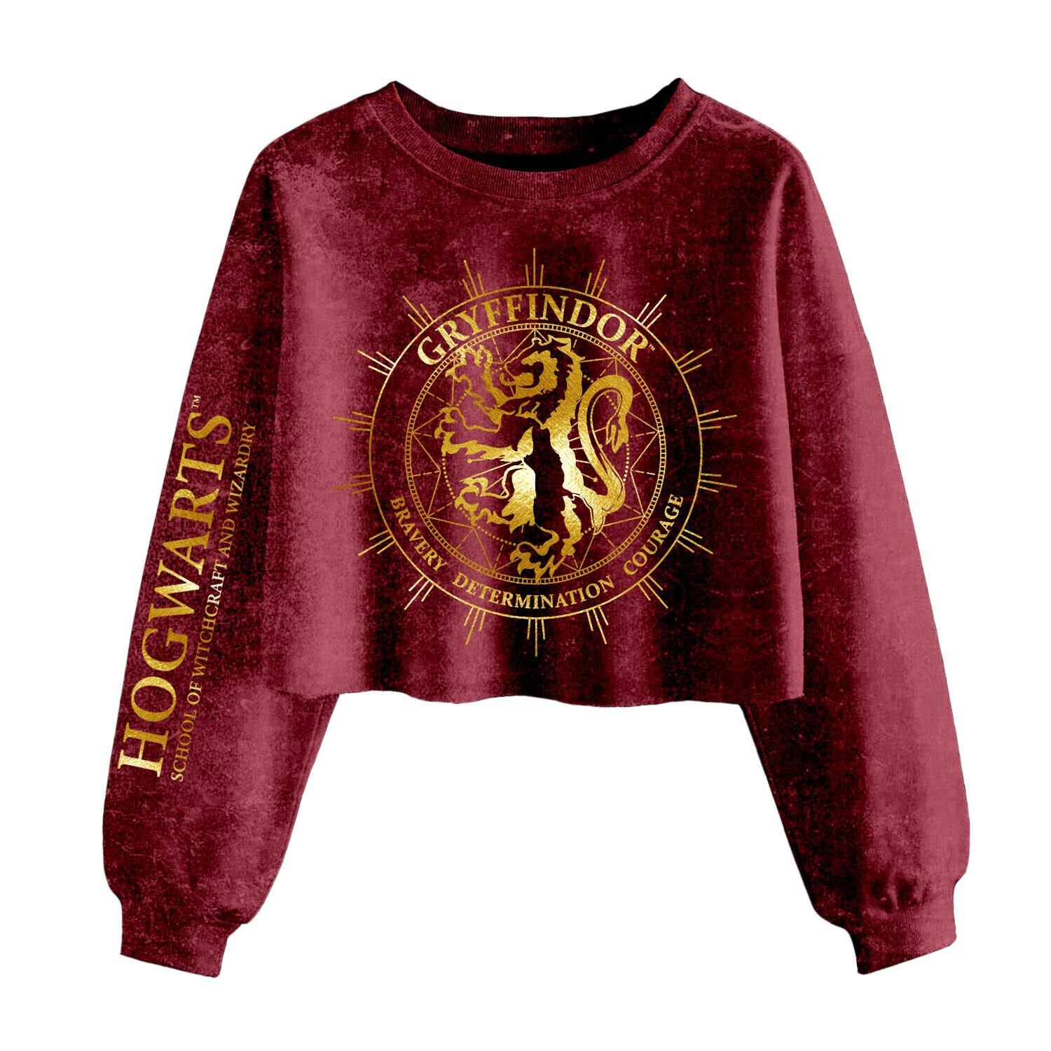 Image of Gryffindor Constellation Kurzes Sweatshirt Damen Bordeaux XXL