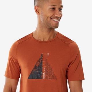 QUECHUA  T-shirt uomo maniche corte trekking regular fit sintetico 