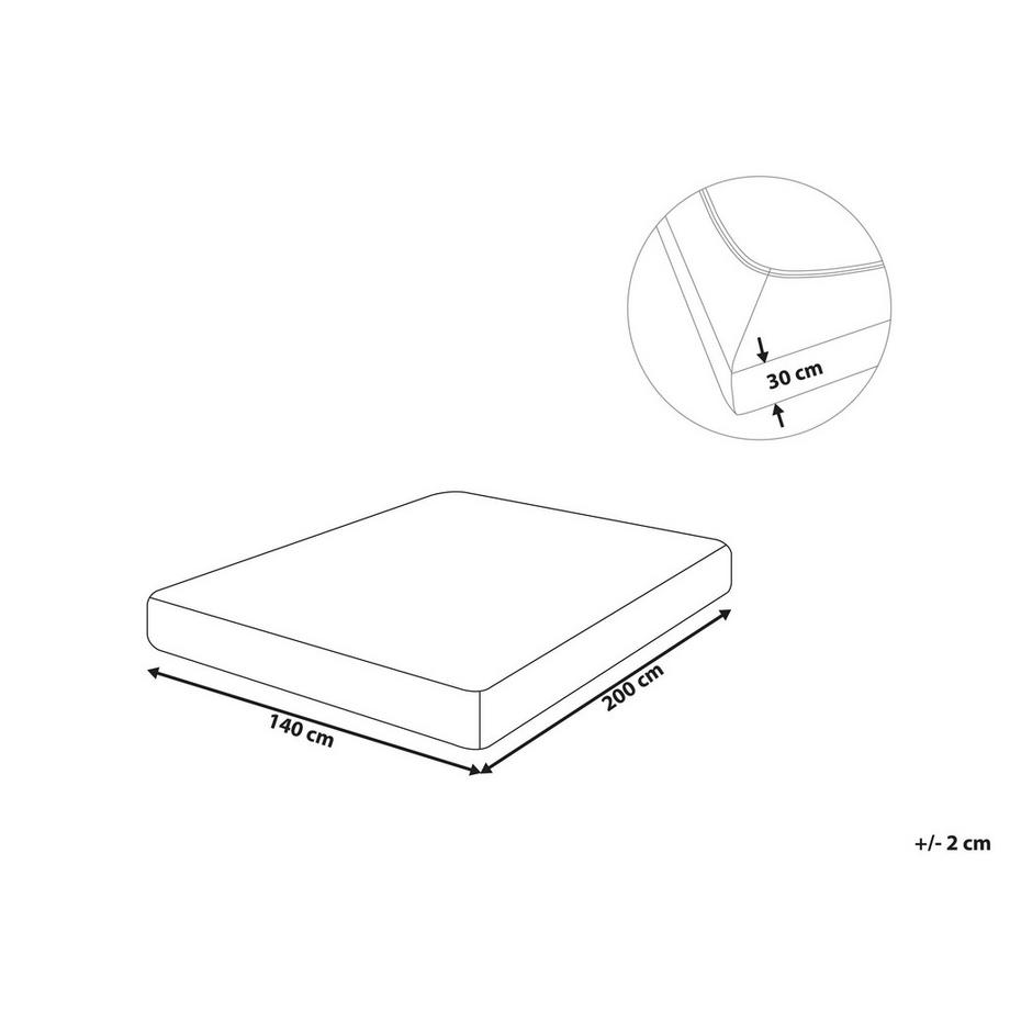 Beliani JANBU Drap Housse en Coton  