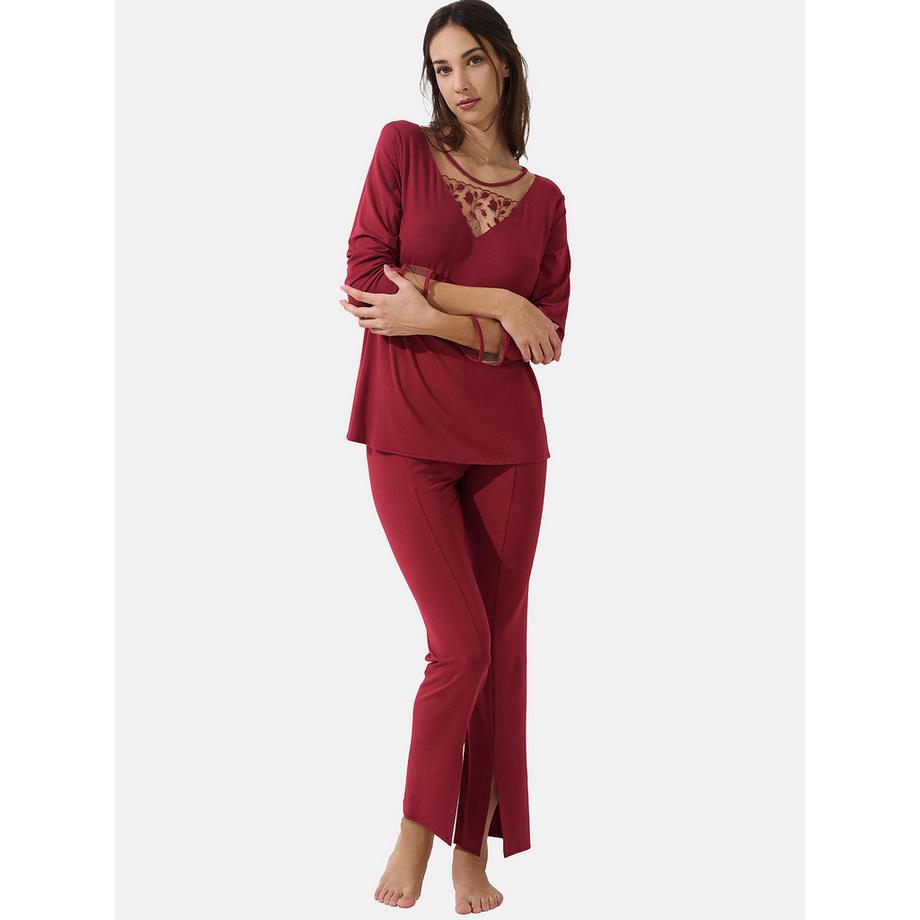 Pyjama Hose Top Langarm Gloriosa