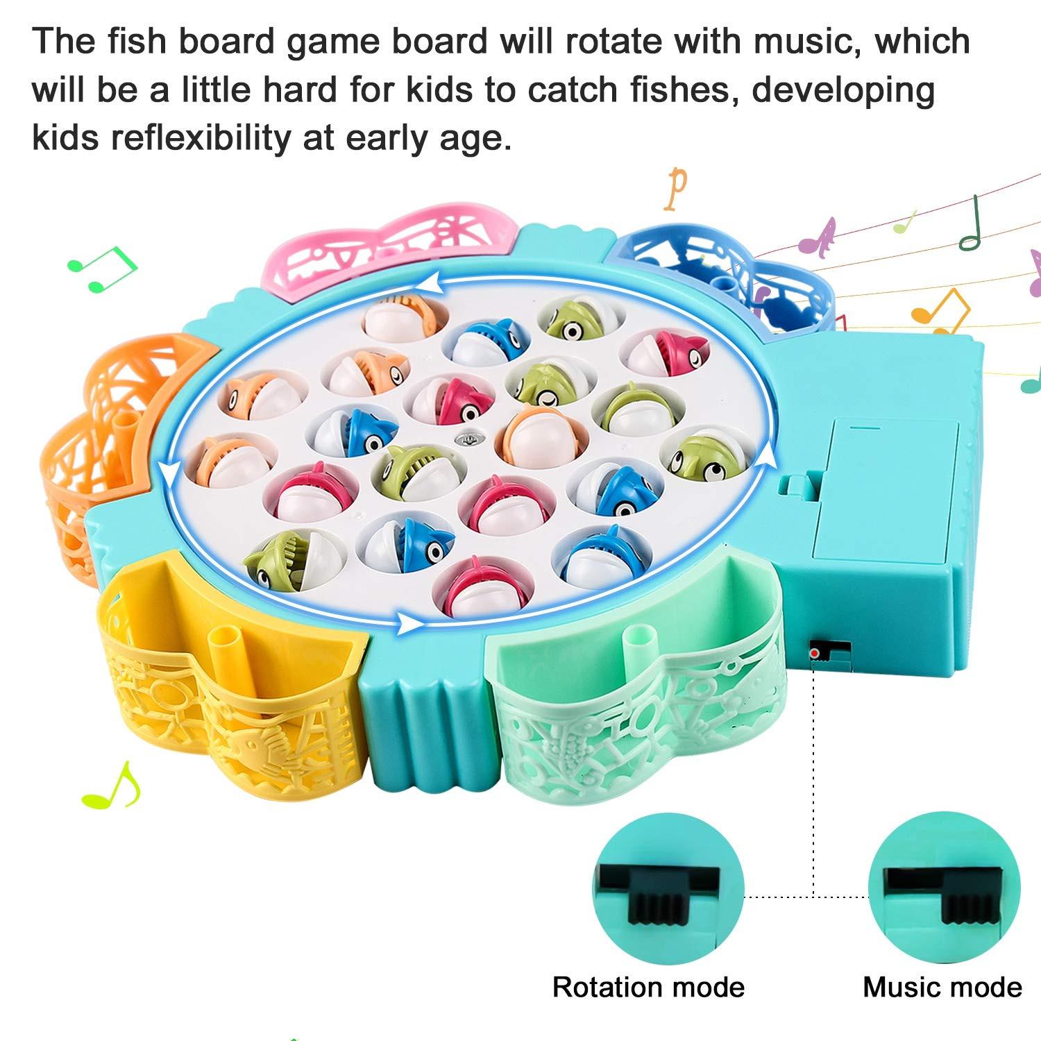 Activity-board  Jeu de pêche, jeu de plateau de pêche, jouet musical et éducatif 