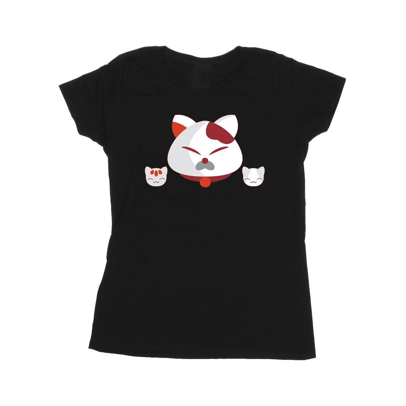 Image of Big Hero 6 Baymax Kitten Heads Tshirt Damen Schwarz XL