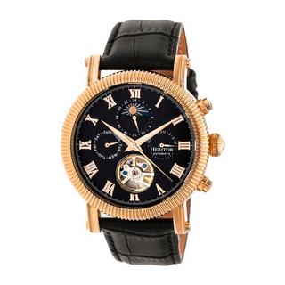 Heritor Automatic  Montre Heritor Automatique Winston Semi-Squelette en Cuir 