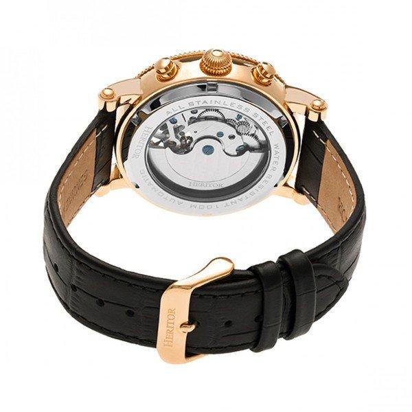 Heritor Automatic  Montre Heritor Automatique Winston Semi-Squelette en Cuir 