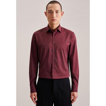 Performance-Hemd Slim Fit Langarm Uni