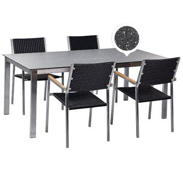 Gartentisch Set aus Sicherheitsglas Modern COSOLETO/GROSSETO