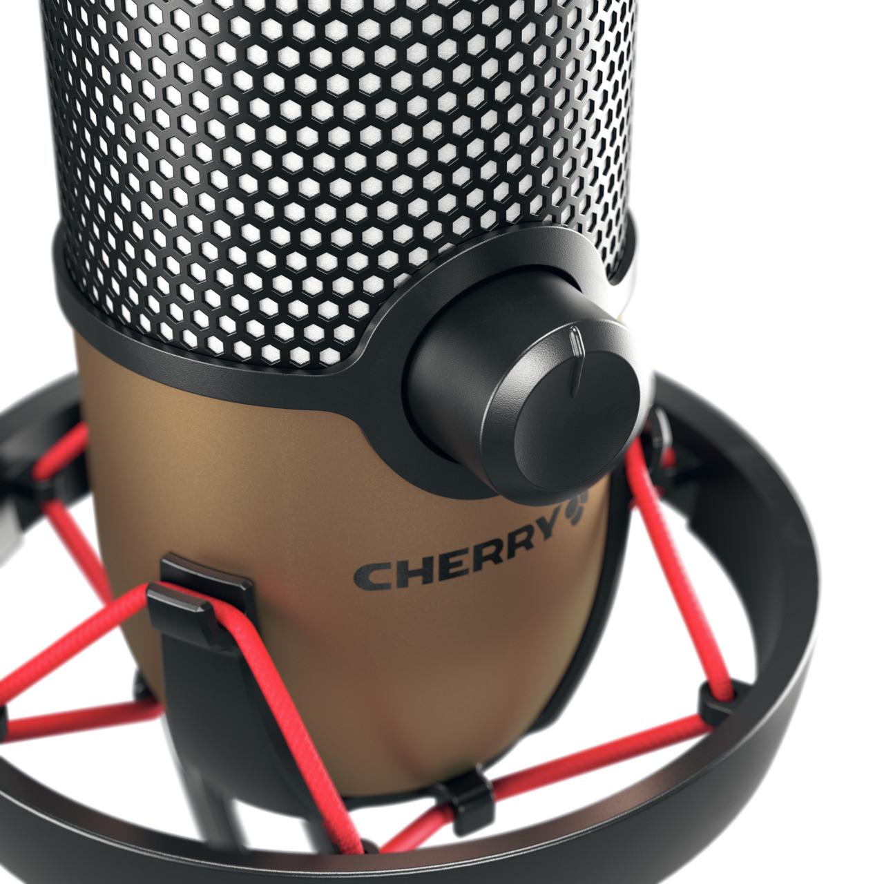 Cherry  CHERRY UM 9.0 PRO RGB Schwarz, Kupfer Tischmikrofon 