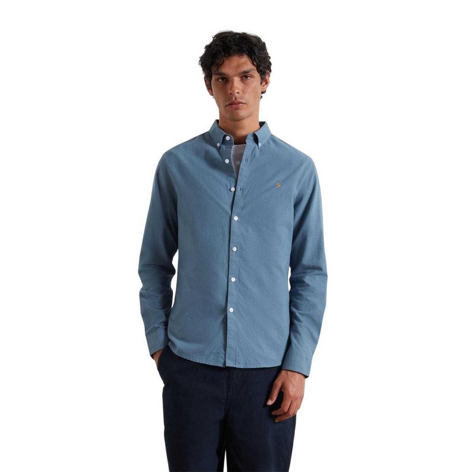 Chemise À Boutons Manches Longues Motiftyle Rétro