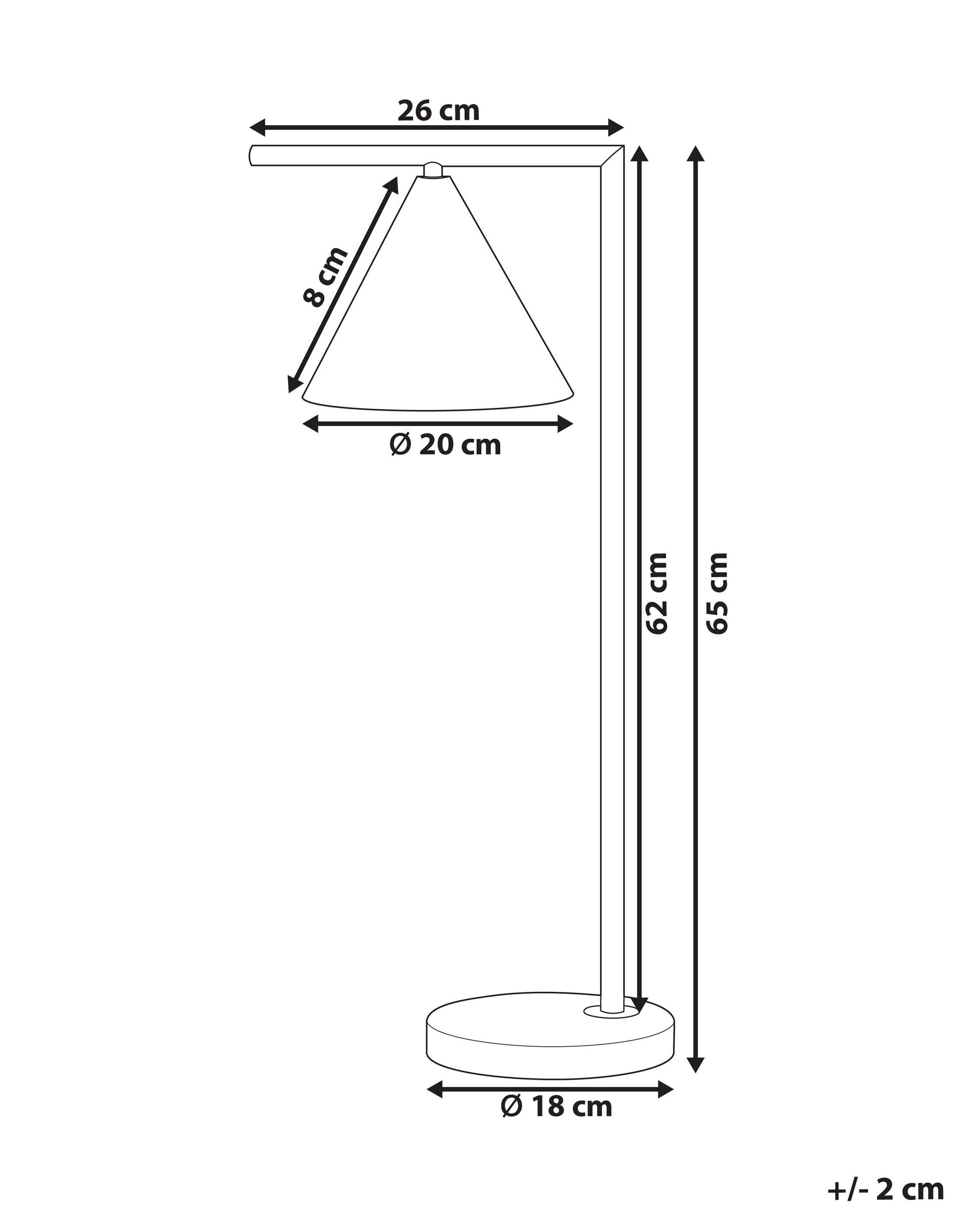 Beliani Lampe à poser en Métal Moderne MOCAL  