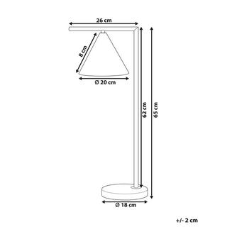 Beliani Lampe à poser en Métal Moderne MOCAL  