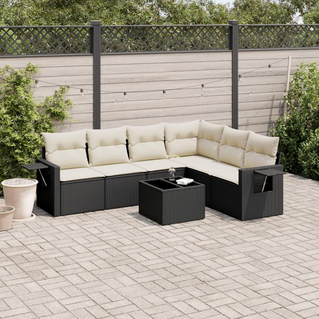 VidaXL set divano da giardino Polirattan  