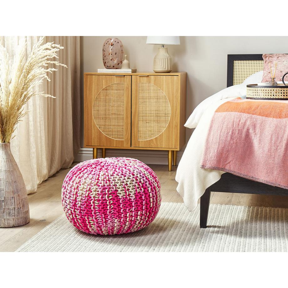 Beliani Pouf en Coton Glamour CONRAD  