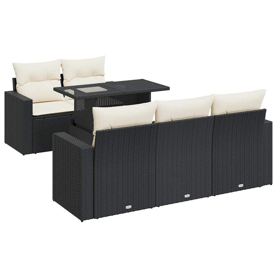 set di divani da giardino Polirattan