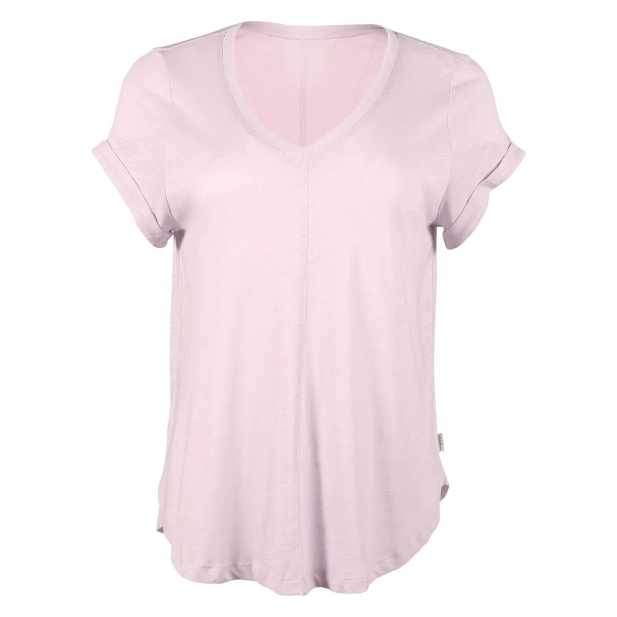 Image of Gate Check Tshirt Vausschnitt Damen Schiefergrau S