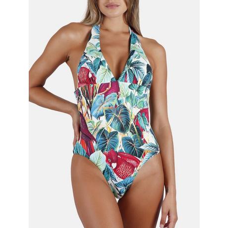 Admas  Maillot de bain 1 pièce dos nu préformé Tropical 