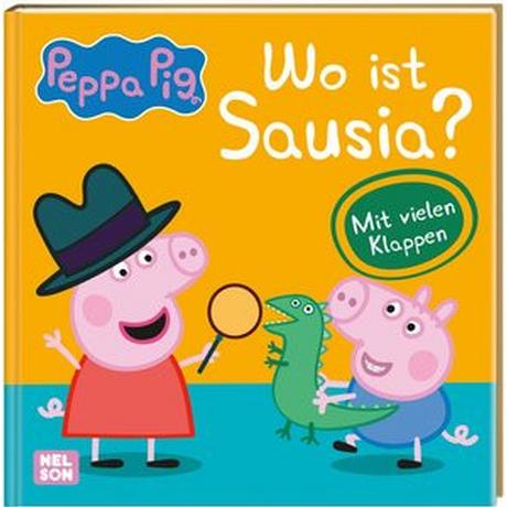 Peppa Wutz Bilderbuch: Wo ist Sausia? Kein Autor Copertina rigida 