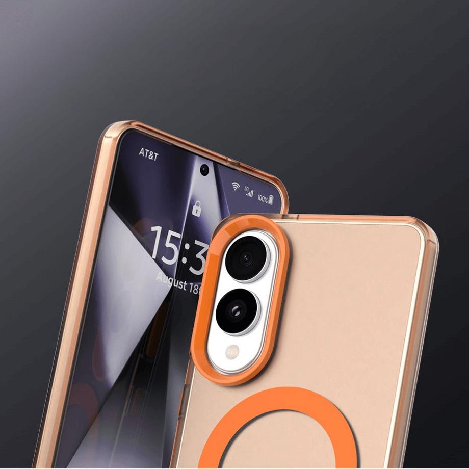 Cover-Discount  Galaxy S25 Edge - Schützende Acryl-Handyhülle mit Magnet 