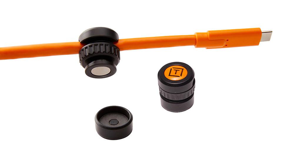 Tether Tools  TetherGuard Cable Support 2 pack Tisch/Bank Kabelhalter Schwarz, Orange 2 Stück(e) 