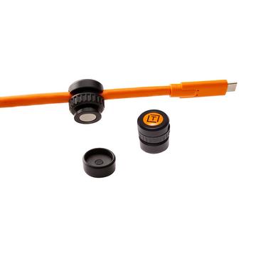 TetherGuard Cable Support 2 pack Scrivania Supporto per cavo Nero, Arancione 2 pz