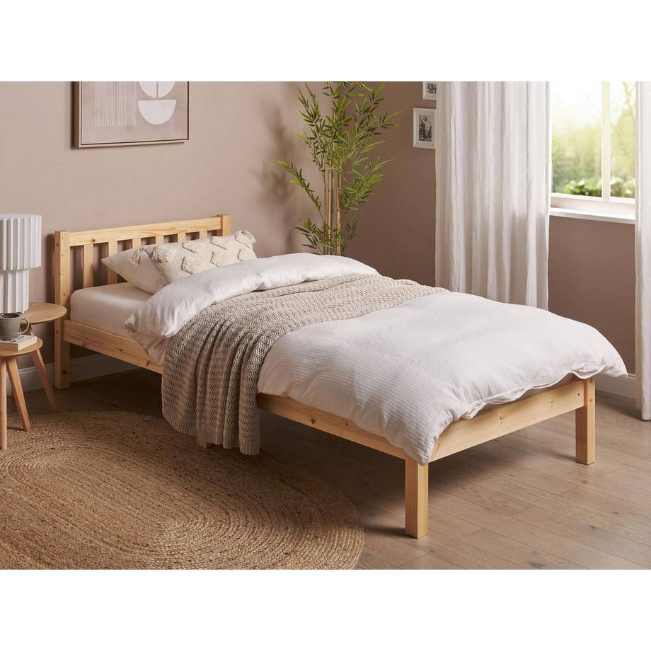 Beliani Letto en Legno di pino Cottage FLORAC  