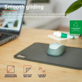 Trust  Boye Mousepad aus 100 % recyceltem Material Eco Green 