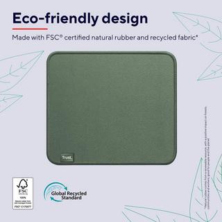 Trust  Boye Mousepad aus 100 % recyceltem Material Eco Green 