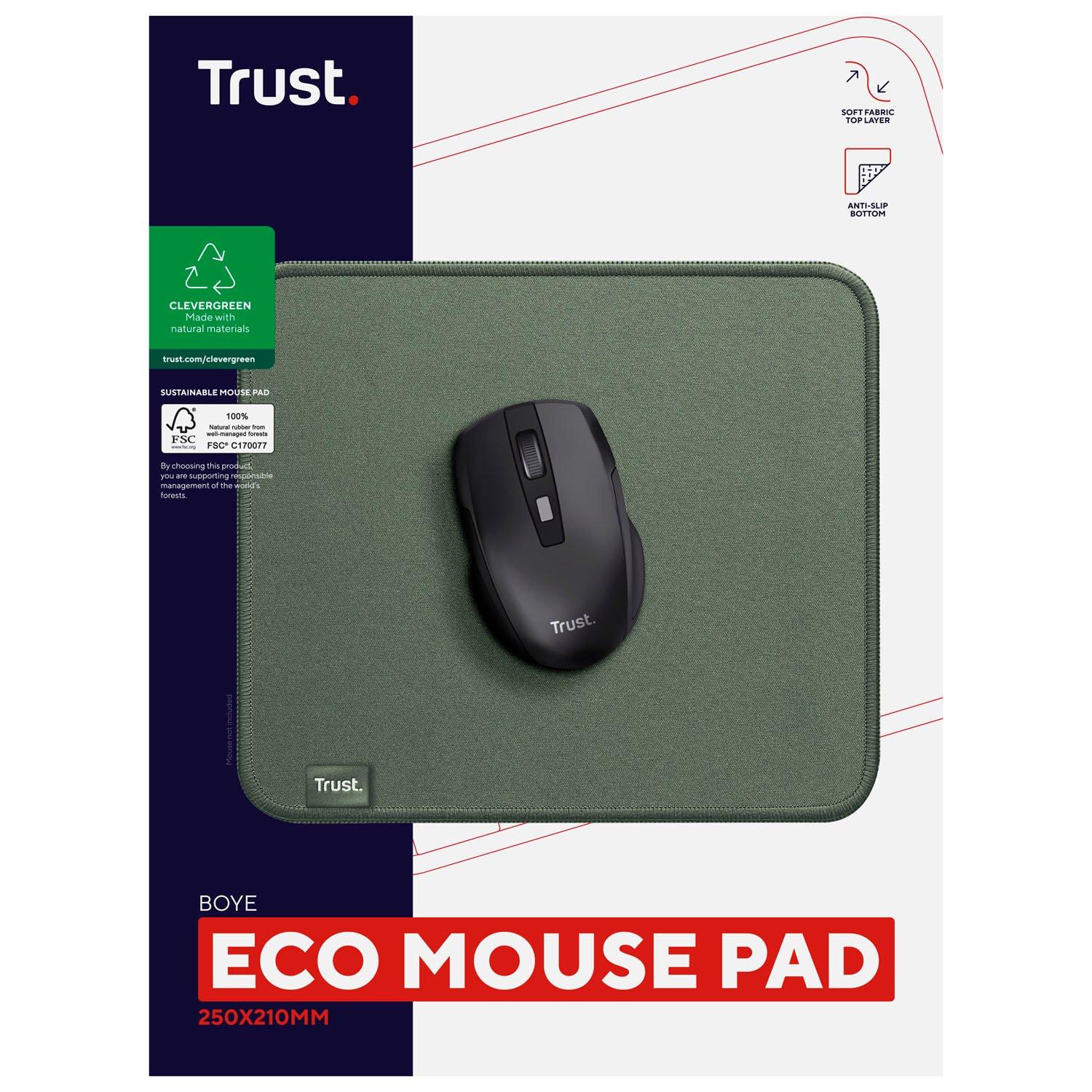 Trust  Boye Mousepad aus 100 % recyceltem Material Eco Green 