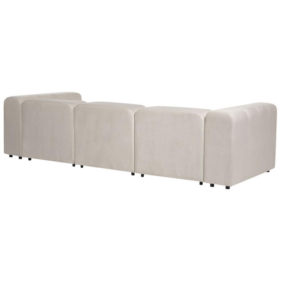 Beliani Canapé 3 places en Velours Moderne FALSTERBO  