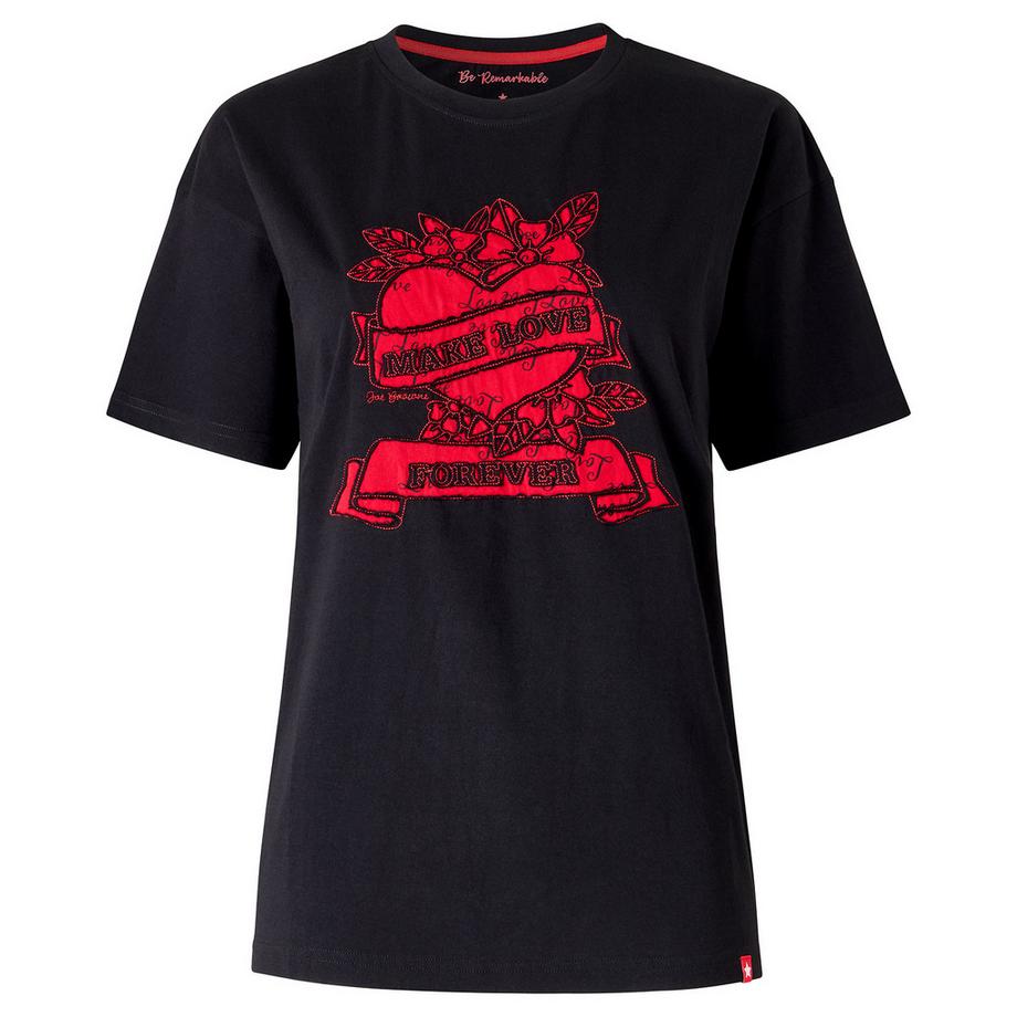 Joe Browns Kurzarm T-Shirt mit Love Forever Stickerei  
