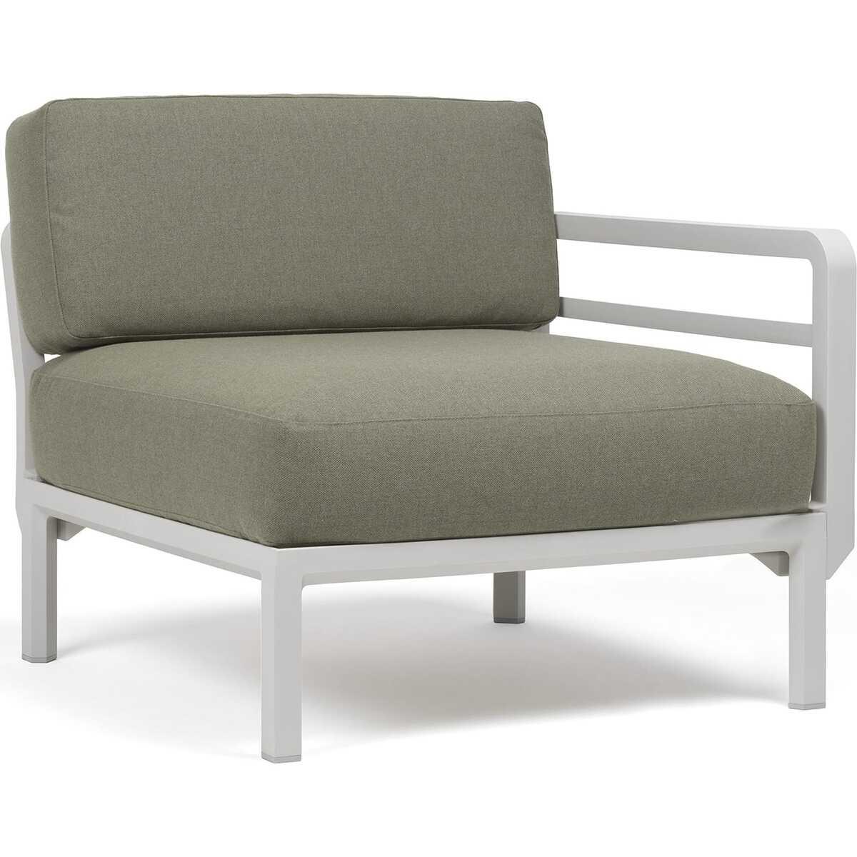 NARDI outdoor Gartenlounge-Abschlusselement Maximo weissgrau  