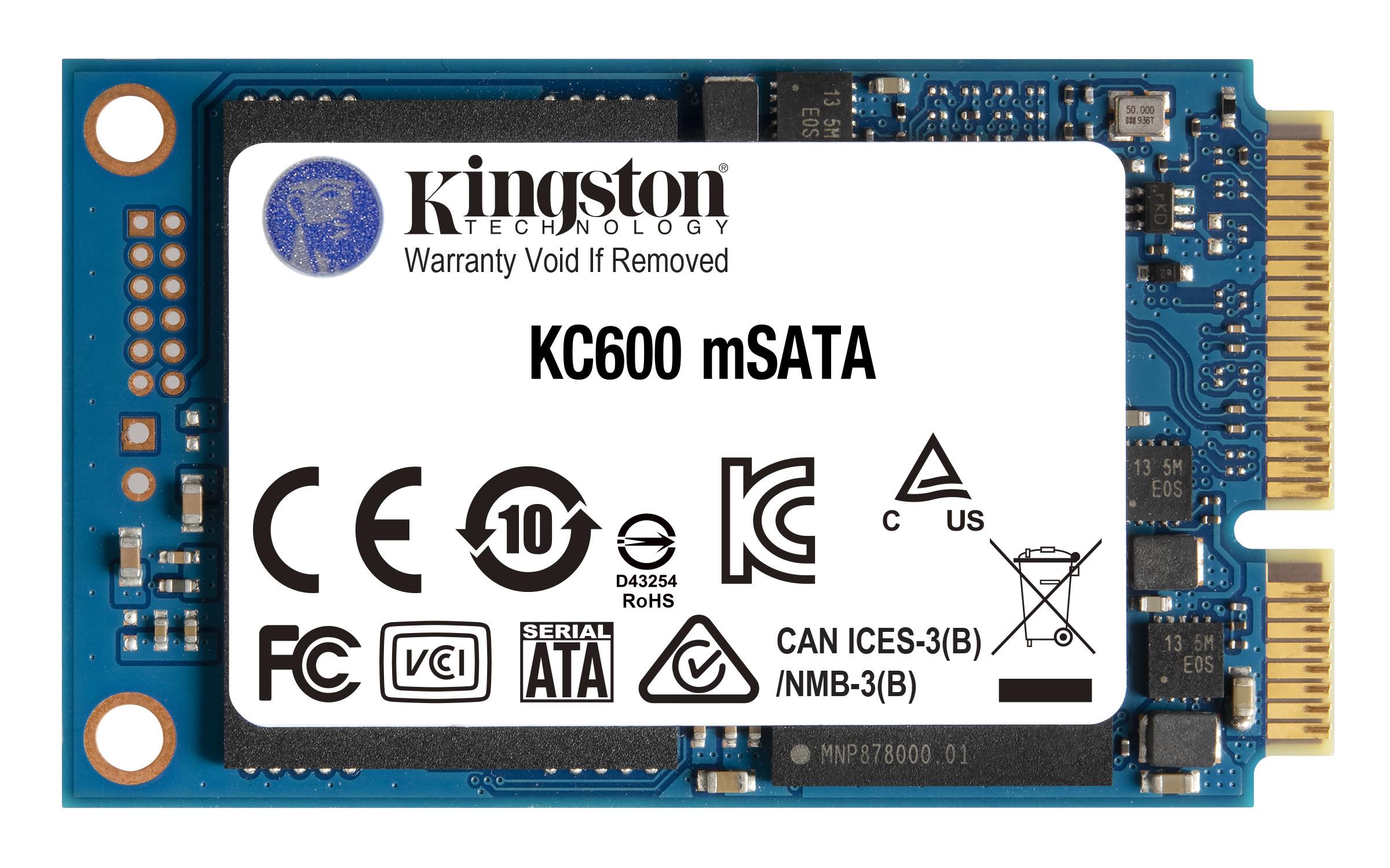 Kingston  KC600 (512 GB, mSATA) 