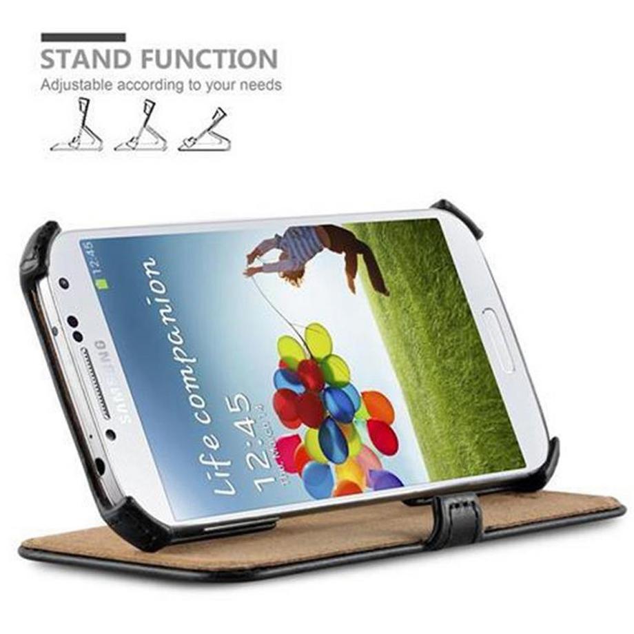 Cadorabo  Cadorabo Hülle kompatibel mit Samsung Galaxy S4 - Schutzhülle OHNE Magnetverschluss mit Standfunktion und Eckhalterung 