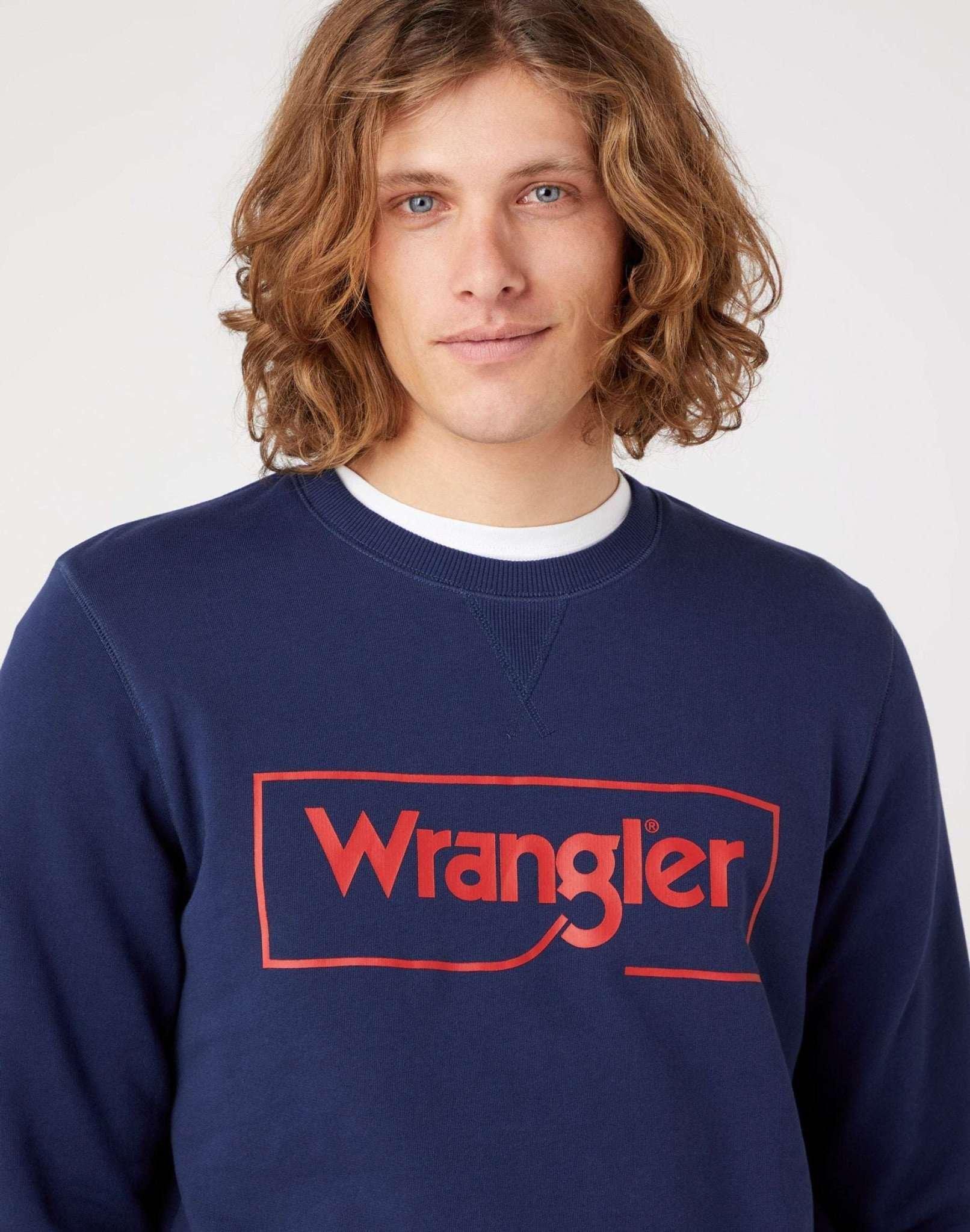 Wrangler  Sweatshirt Frame Logo Crew 