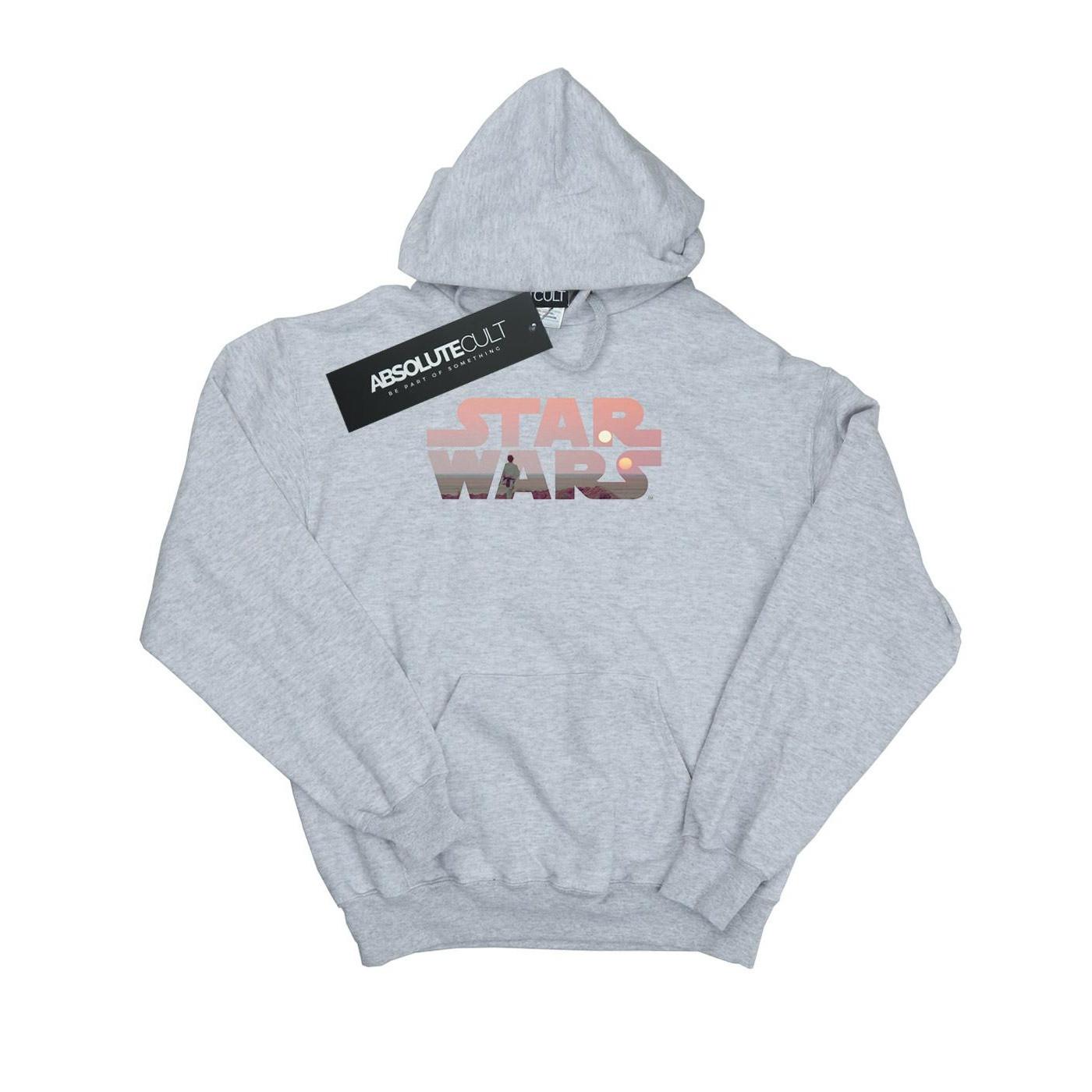 Image of Tatooine Logo Kapuzenpullover Herren Grau 3XL